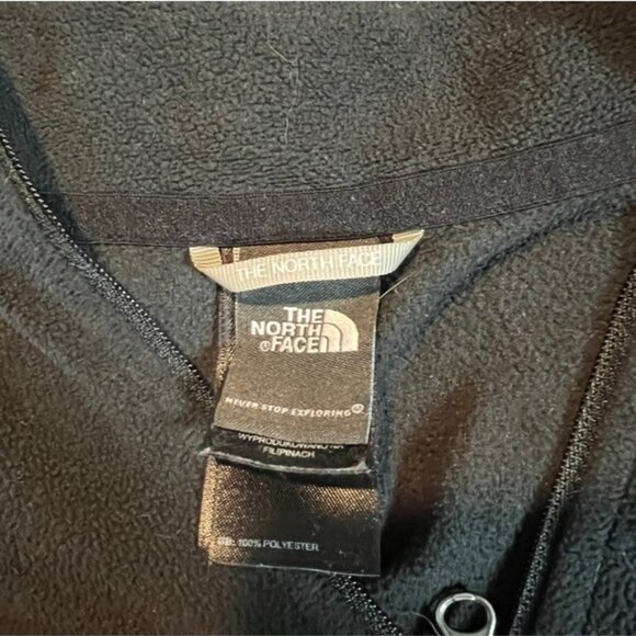 The North Face Womens Black 1/4 Zip Fleece Pullover Size M - Picture 3 of 5